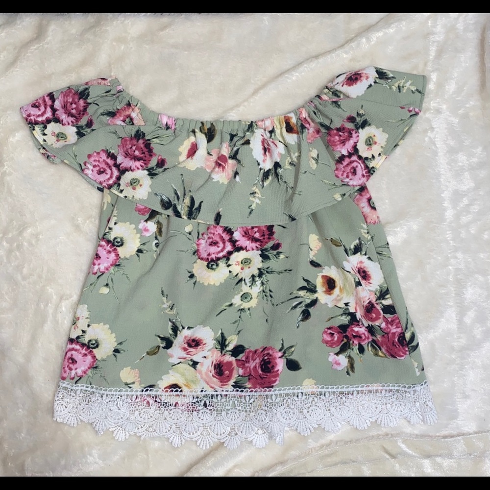 Off The Shoulder Floral Top